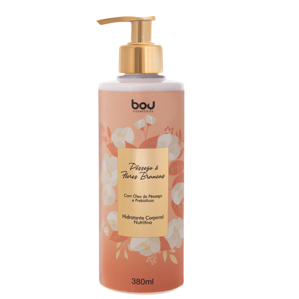 Hidratante Corporal Nutritivo Pêssego e Flores Brancas 380ML