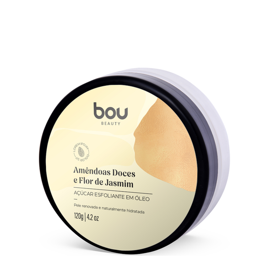 Açúcar Esfoliante em Óleo Amêndoas Doces e Flor de Jasmim - 120g
