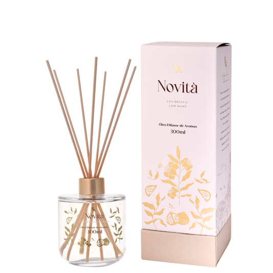 Óleo Difusor de Aromas Novitá Chá Branco com Romã - 300ml