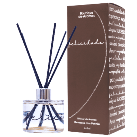 Difusor de Aromas Felicidade Damasco com Peônia - 240ml