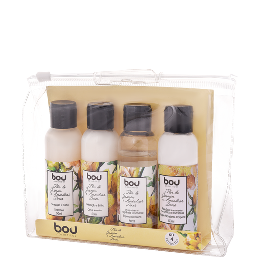 Kit Viagem Flor de Jasmim e Amêndoas Doces