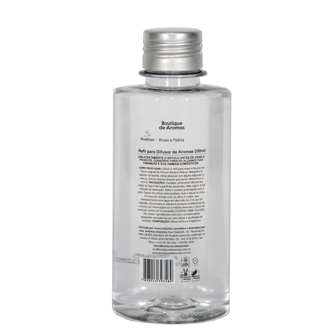 Refil Difusor Rosas e Peônia 250ml