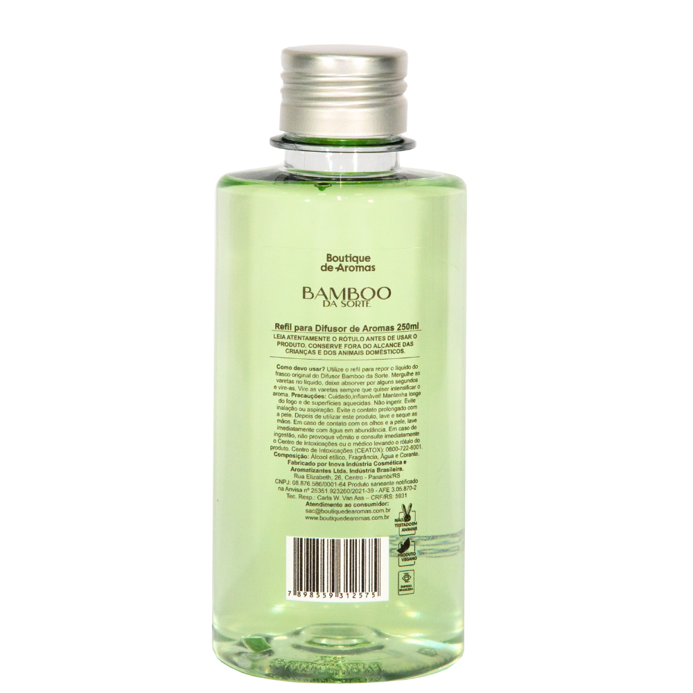 Refil para difusor de Aromas Bamboo da Sorte 250ml